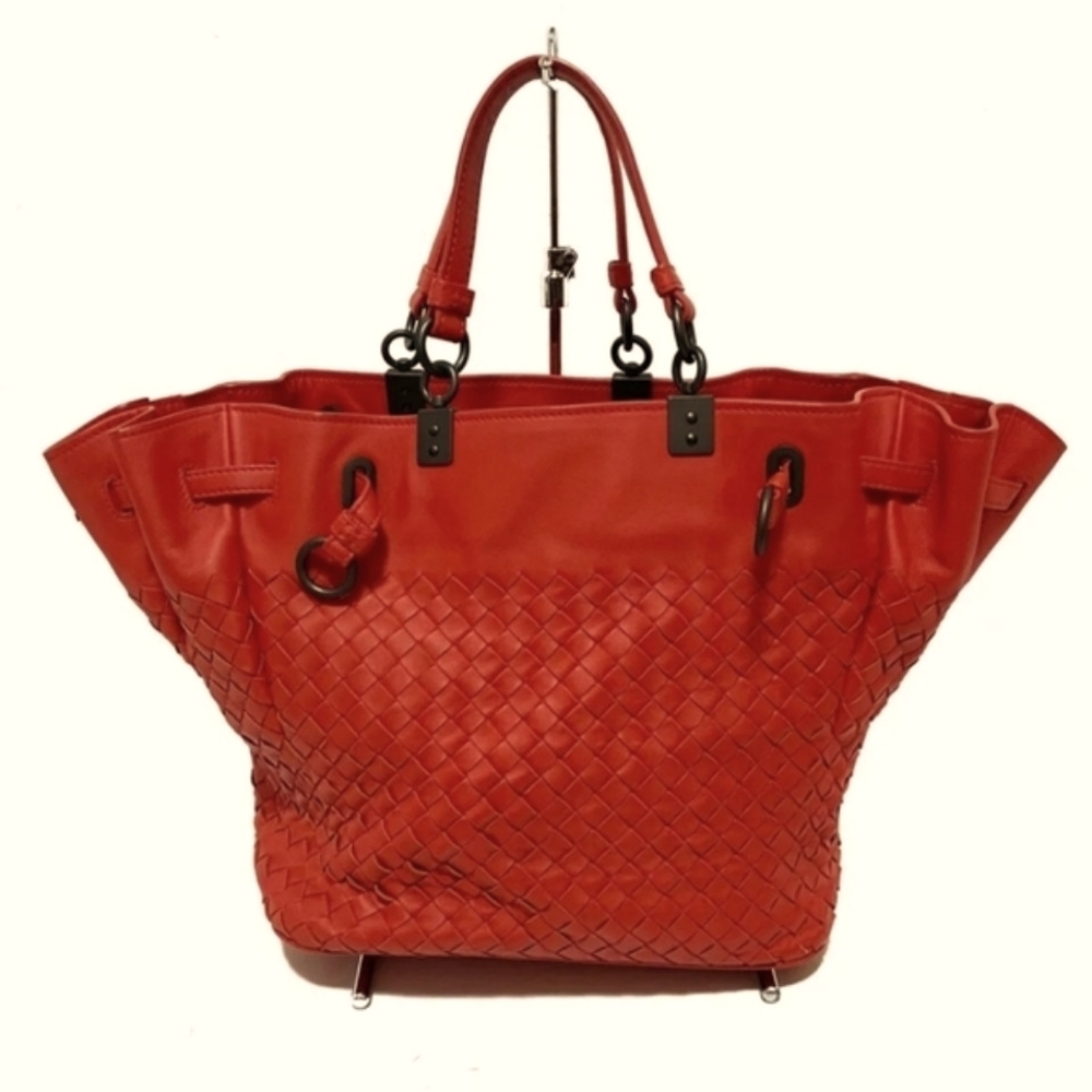 BOTTEGA VENETA Intrecciato - Red Leather B05453524F Tote Bag